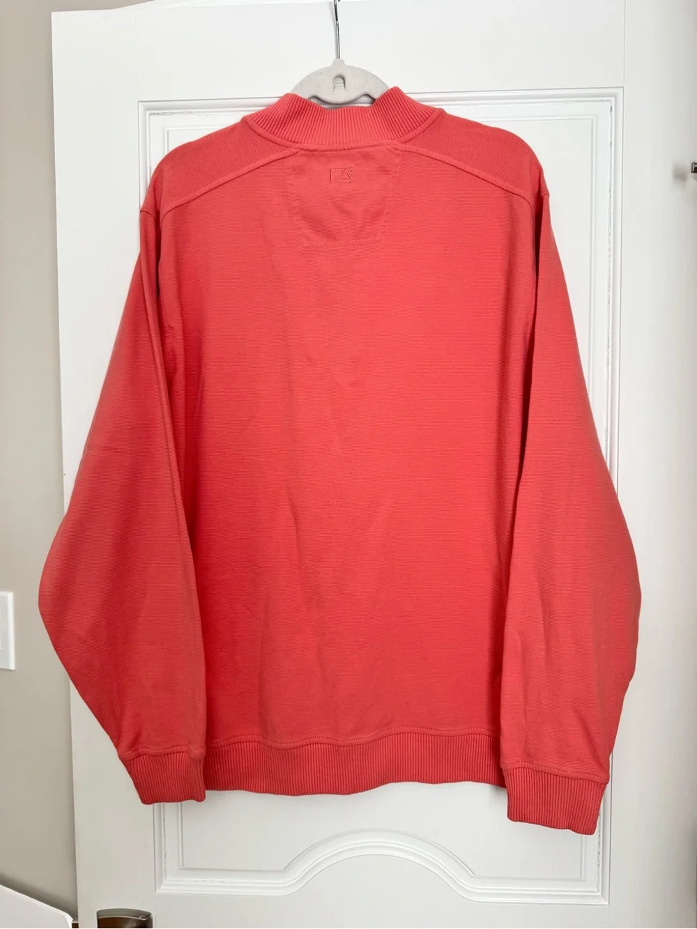 Cutter & Buck Bayview Quarter Zip Pullover Sweater in Sod size XL Tall